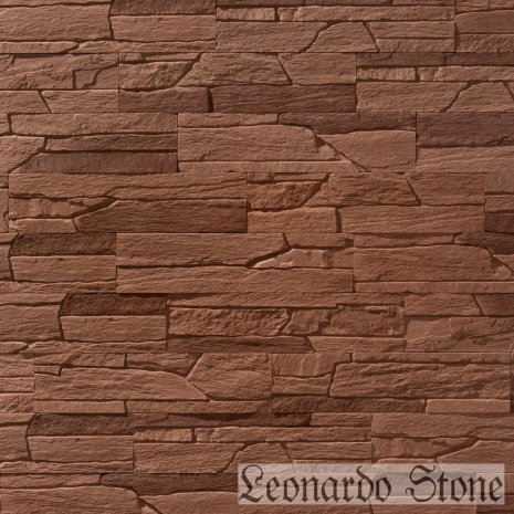 Искусственный камень плоский Leonardo Stone Шамони 510 коричневый рис 1
