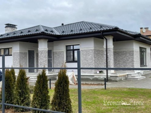 Искусственный камень плоский Leonardo Stone Иль-де-Франс 403 серый рис 3