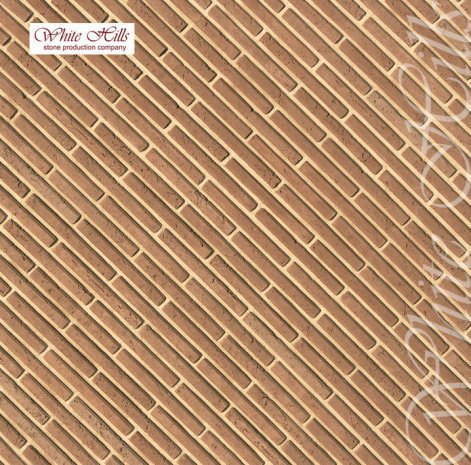 Искусственный камень плоский White Hills Тиволи Брик 357-40 коричневый рис 1