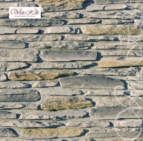 Искусственный камень угловой White Hills Айгер 540-85 серый рис 1