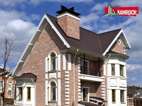 Искусственный камень ложковый Kamrock Античный кирпич 32480 красный рис 2