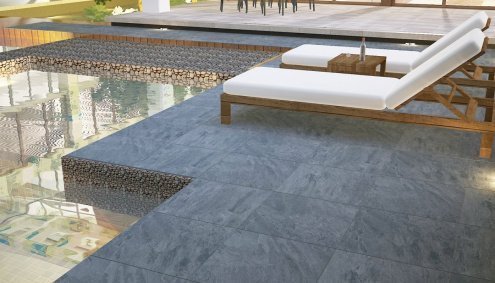 Керамогранит Ocean Ceramic Iran цвет: Belstone Antracite, поверхность: Матовая размер: 597х1197х20мм, рядовая плитка IRN000031 рис 3