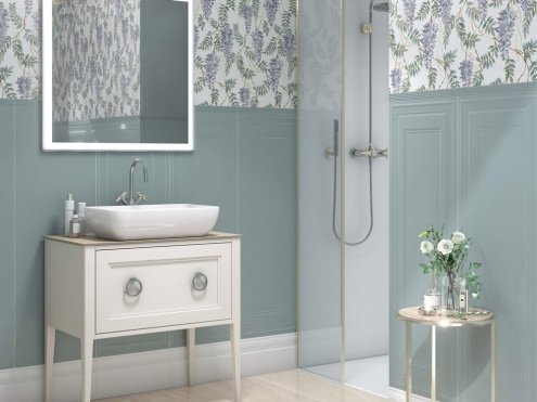 Керамическая плитка Kerama Marazzi Марсо белый обрезной матовая 300х150х17мм плинтус FMA020R рис 3