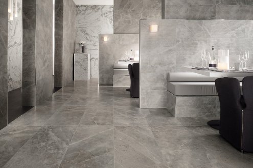 Керамогранит Italon Metropolis Graphite Dark naturale/rettificato 1600х800х9мм рядовая плитка 610010002344 рис 3