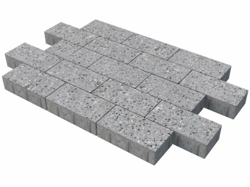 Тротуарная плитка Фабрика Готика Granite Картано Finerro галенит частичный прокрас 300х150х60 мм рис 2