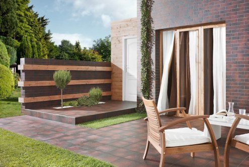 Клинкерная плитка Paradyz Semir цвет: Brown, поверхность: структурная размер: 300х330х11мм, ступень простая с капиносом 246040 рис 3