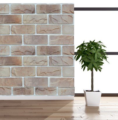 Искусственный камень плоский Eco Stone Аспен 01-22 бежевый рис 2