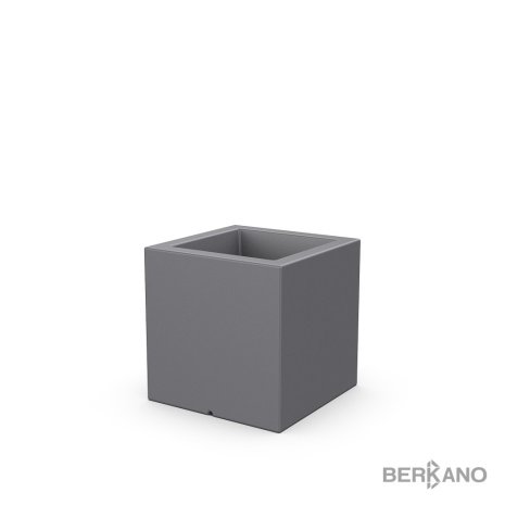 Кашпо Berkano Quarter 40, тип дна: одинарное, размер: 40x40x40см, цвет: Graphite, арт.220_049_14V рис 1