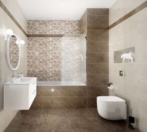 Керамическая плитка Kerama Marazzi Гран-Виа коричневый глянцевая 900х150х11мм рядовая плитка 32009R рис 2