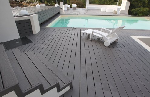 Террасная доска Terradeck Massive 3D, двухсторонняя (текстура:вельвет-гладкая), размер: 150*21*3000мм, цвет: коричневый рис 2