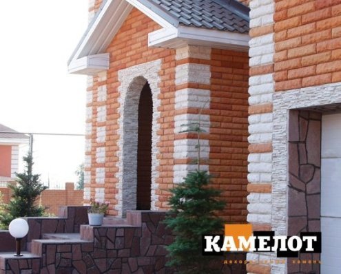 Искусственный камень плоский Камелот Диксон 051 бежевый рис 3