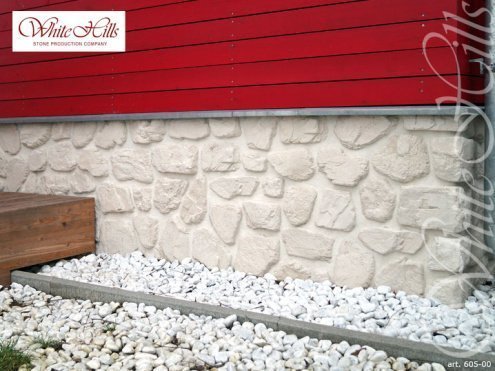 Искусственный камень угловой White Hills Хантли 605-05 белый рис 4