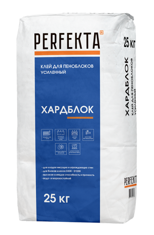 Клей монтажный усиленный Perfekta Хардблок, цвет: серый (мешок 25кг) рис 1