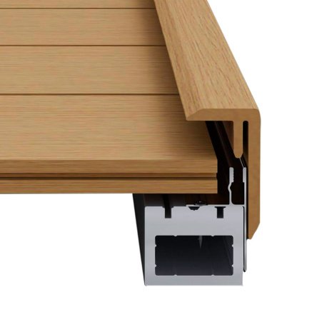Композитный уголок F-профиль Legro 70х40х2500 мм Maple рис 3