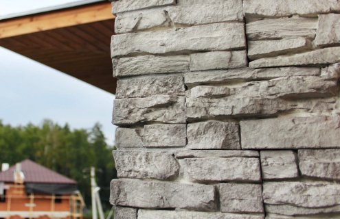 Искусственный камень плоский Leonardo Stone Верона 098 серый рис 8