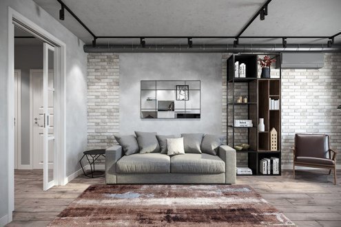 Искусственный камень плоский Eco Stone Старый город 00-11 серый рис 3