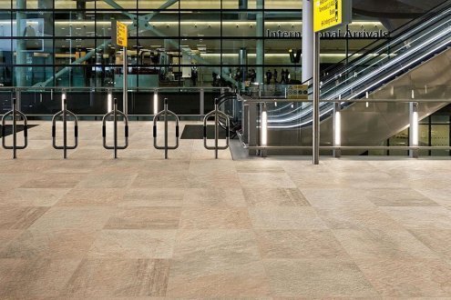 Керамогранит Atlas Concorde Landstone Gold LASTRA матовая структурная ректификат 600х600х20 мм рядовая плитка 610010001167 рис 13