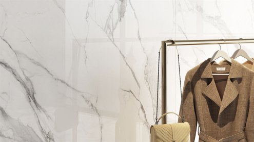 Керамогранит Ava Ceramica Marmo E Pietra Statuario Reale natural 2800х1200х6 мм рядовая плитка 163018 рис 3