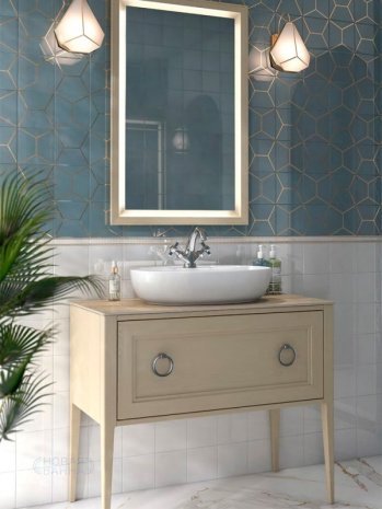 Керамическая плитка Kerama Marazzi Бисер желтый глянцевая 200х60х11мм бордюр карандаш POD005 рис 2
