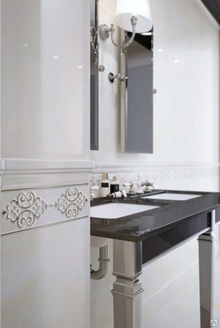 Керамическая плитка Italon Charme Evo Wall Project Statuario lucido (глянцевая) 250х75х8,5мм бордюр Делюкс 600090000369 рис 3