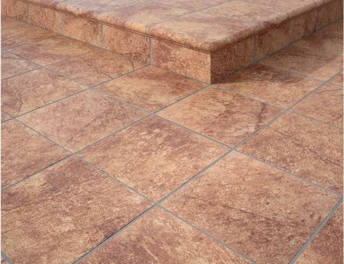 Клинкерная плитка Gres de Aragon Jasper цвет: Peldano 24-33 Marron, поверхность: матовая размер: 330х330х18мм, ступень фронтальная 30186 рис 3