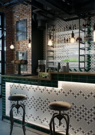 Керамическая плитка Kerama Marazzi Клемансо темно-зеленый глянцевая 150х74 х9,2мм рядовая плитка грань 16059 рис 3