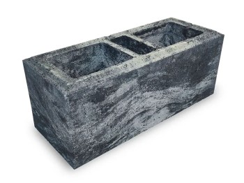Модульный блок заборный FaBrick 625х200х150 мм Оникс рис 2