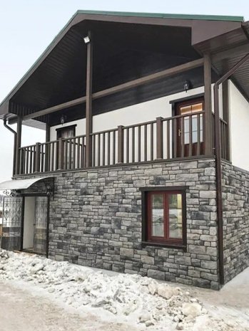 Искусственный камень угловой White Hills Данвеган 500-85 серый рис 5