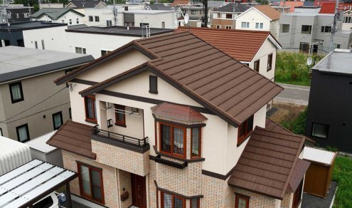 Композитная черепица гонт Gerard Shake chestnut с посыпкой 1310х410 мм рис 2