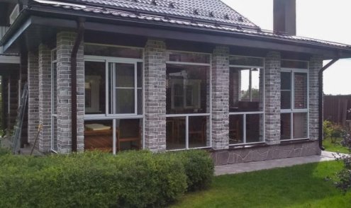 Искусственный камень плоский Leonardo Stone Дижон 403 серый рис 8