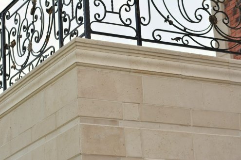 Декоративное изделие из бетона Eco Stone (Эко Стоун) цвет: 11, размер: 500х254х42мм, Карниз К-05 прямой рис 2