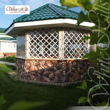 Искусственный камень угловой White Hills Рутланд 601-45 коричневый рис 4