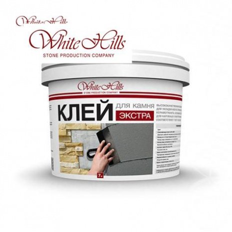 Клей для камня White Hills -, цвет: серый (ведро 7кг), арт. рис 1
