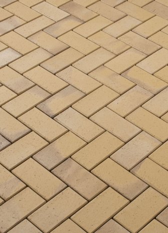 Брусчатка клинкерная Vandersanden Oberlausitz Premium Pisa ocher-gray-brown multi-coloured полный прокрас 200х100х45 мм рис 1