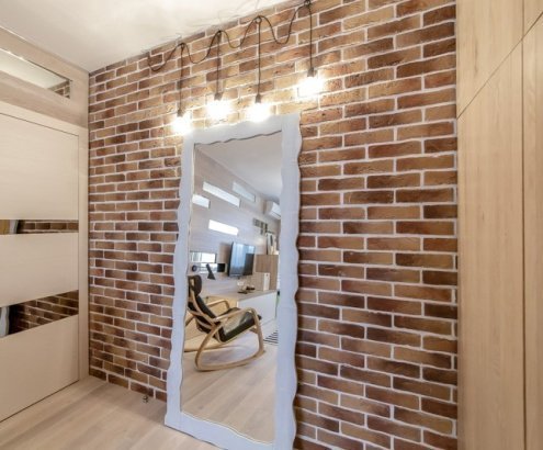 Искусственный камень плоский White Hills Лондон Брик 303-70 красный рис 2