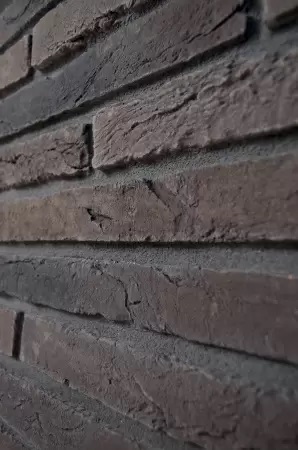 Искусственный камень угловой Petra Клинкерный кирпич 19П5.У коричневый рис 2
