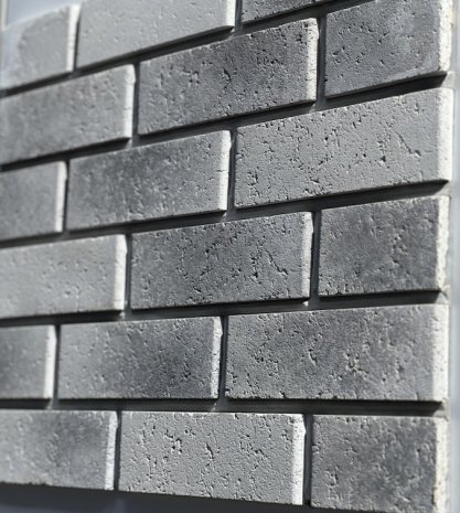 Искусственный камень плоский Atlas Stone Шамотный кирпич 022 серый рис 2