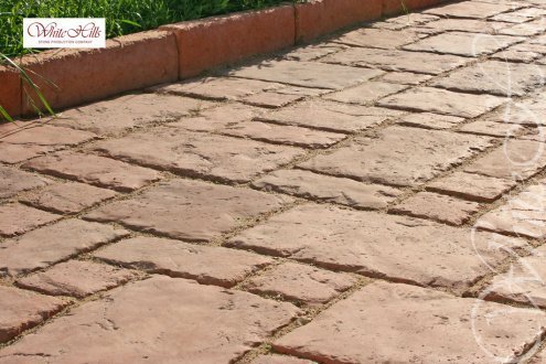 Тротуарная плитка White Hills Стандарт Тиволи С900-64 полный прокрас 150/300/450х150/300х40-42 мм рис 2
