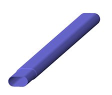 Снегозадерживающая труба ФЭЗ темно-красный RAL3009 3000х25х45 мм рис 1