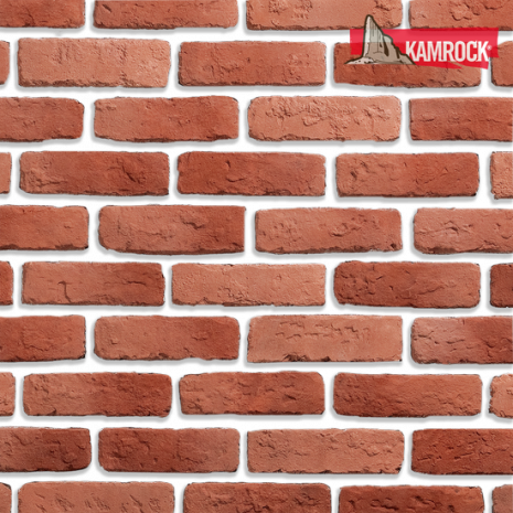 Искусственный камень угловой Kamrock Античный кирпич 33592 красный рис 1