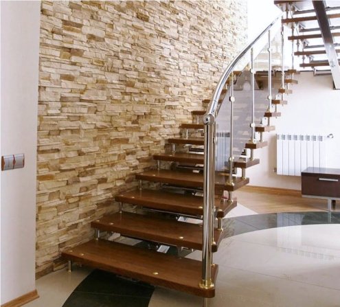 Искусственный камень плоский Eco Stone Урал 01-13 бежевый рис 2