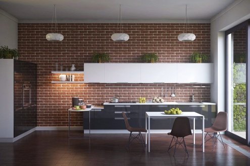 Искусственный камень плоский Eco Stone Кембридж 07-06 коричневый рис 2
