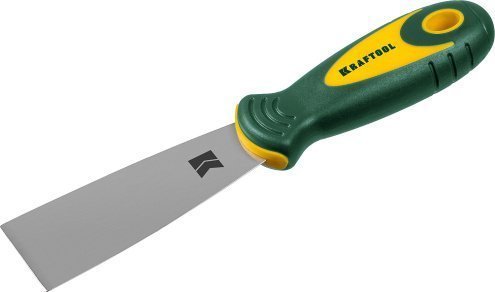 Шпательная лопатка KRAFTOOL с 2-компонентной ручкой, нержавеющее полотно, 40мм арт.10035-040 рис 1