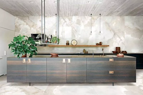 Керамогранит Rex Ceramiche Eccentric luxe Cloudy White Glossy неглазурованная 2800х1200х6 мм рядовая плитка 778821 рис 2
