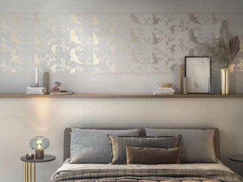 Керамическая плитка Kerama Marazzi Гарса цвет: белый, поверхность: Матовая размер: 750x250x9мм, декор HGD/A457/12161R рис 3