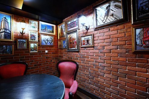 Искусственный камень плоский White Hills Дерри Брик 386-40 красный рис 2