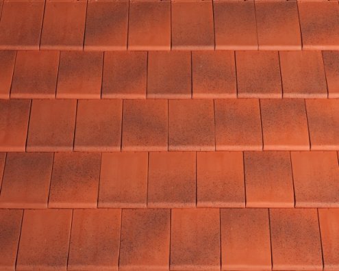 Керамическая черепица рядовая La Escandella Planum jaspee red klinker  ангоб 440х280 мм рис 1