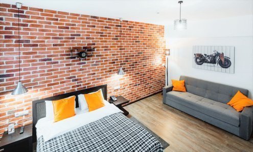 Искусственный камень плоский White Hills Брюгге Брик 315-50 красный рис 3