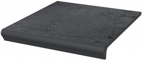 Клинкерная плитка Paradyz Semir цвет: Grafit, поверхность: структурная размер: 300х330х11мм, ступень простая с капиносом 246028 рис 1