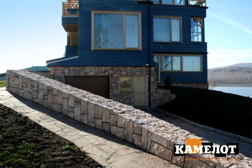 Искусственный камень плоский Камелот Нарва 048 бежевый рис 2